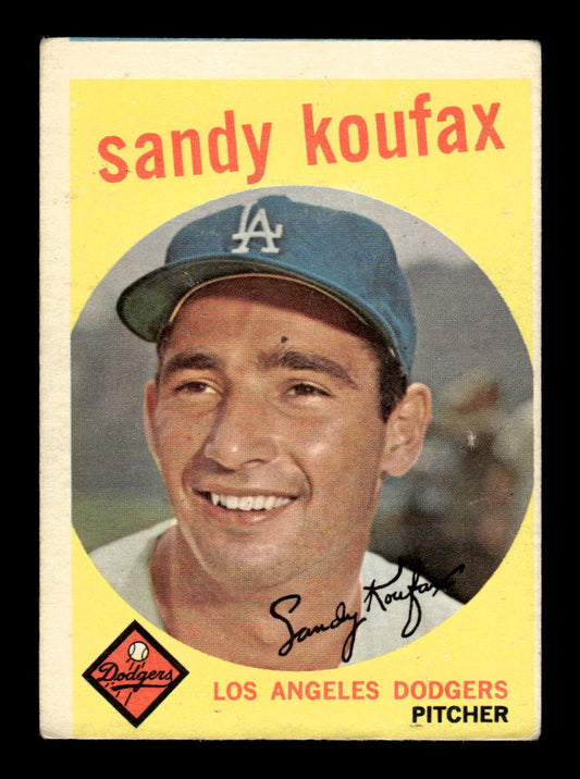 1959 Topps #163 Sandy Koufax Los Angeles Dodgers VGEX KC10009209