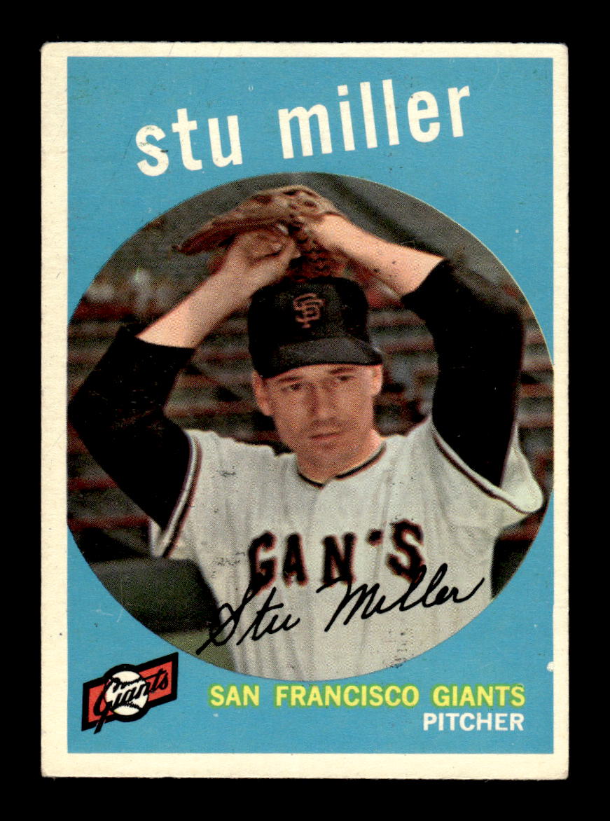 1959 Topps #183 Stu Miller San Francisco Giants EXMT KC10009225