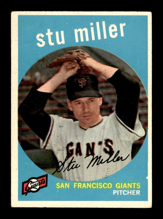 1959 Topps #183 Stu Miller San Francisco Giants EXMT KC10009225
