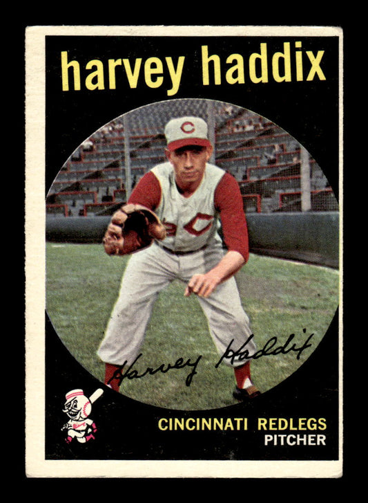 1959 Topps #184 Harvey Haddix Cincinnati Redlegs EX KC10009226
