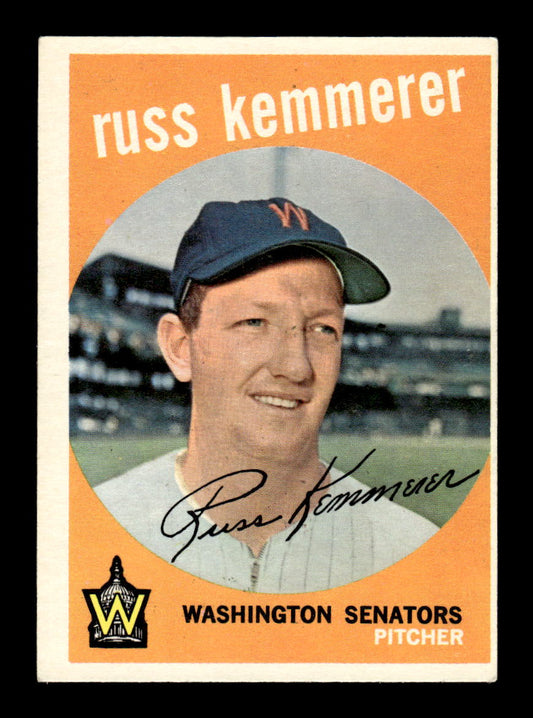 1959 Topps #191 Russ Kemmerer Washington Senators EXMT KC10009232
