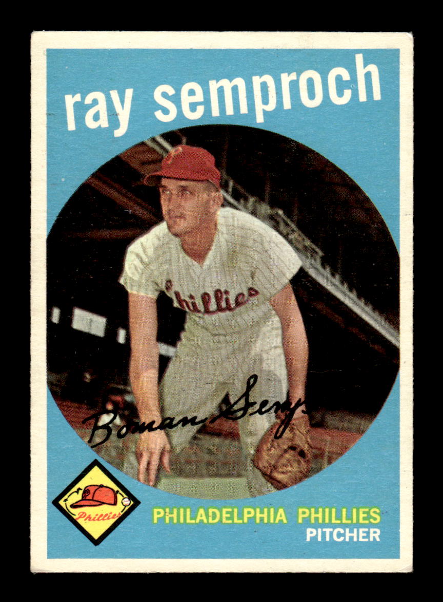 1959 Topps #197 Ray Semproch Philadelphia Phillies EXMT KC10009238
