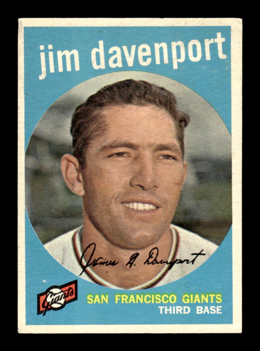 1959 Topps #198 Jim Davenport San Francisco Giants EX KC10009239