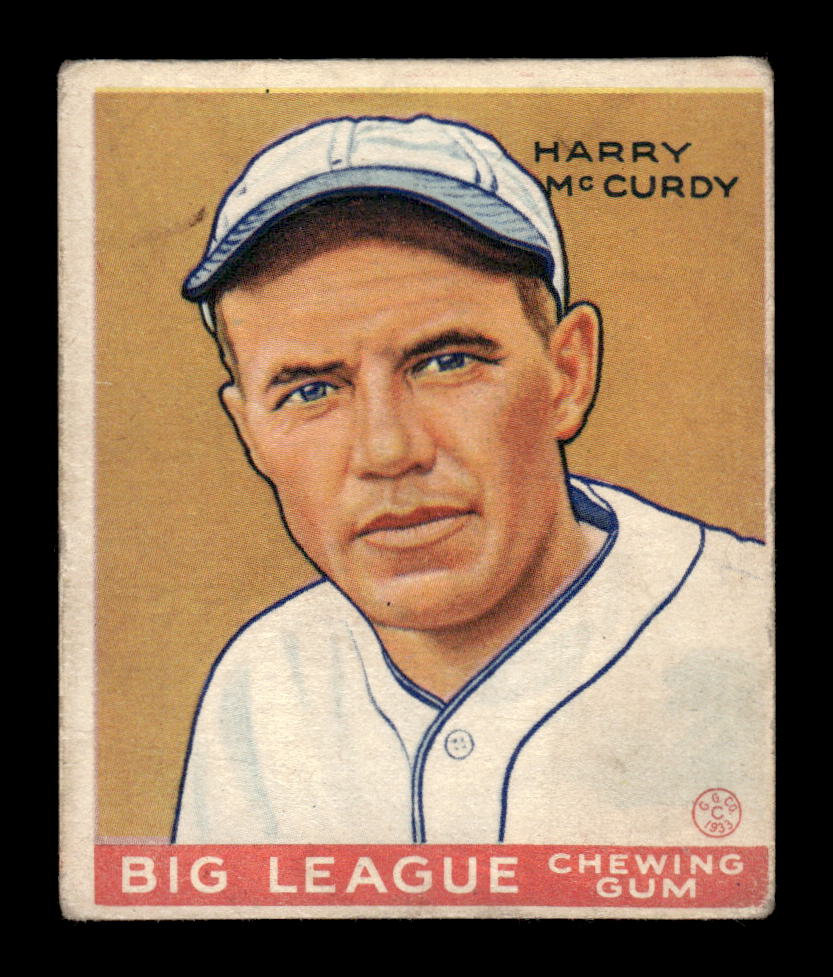 1933 Goudey (R319) #170 Harry McCurdy Philadelphia Phillies VG HOF10009247