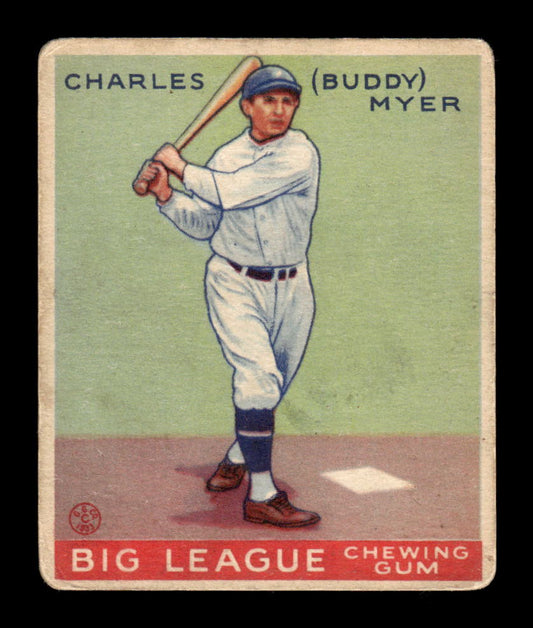 1933 Goudey (R319) #153 Charles “Buddy” Myer Senators VG HOF10009249