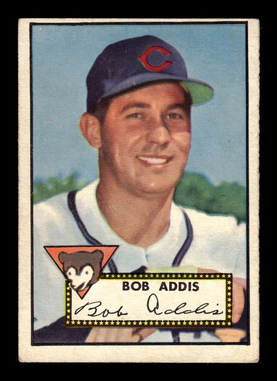 1952 Topps #259 Bob Addis Chicago Cubs VG HOF10009252