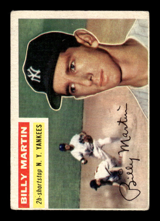 1956 Topps #181 Billy Martin New York Yankees G/VG HOF10009256