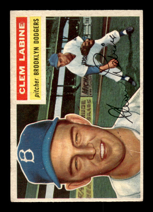 1956 Topps #295 Clem Labine Brooklyn Dodgers G/VG HOF10009263