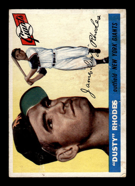 1955 Topps #1 Dusty Rhodes New York Giants Poor HOF10009276