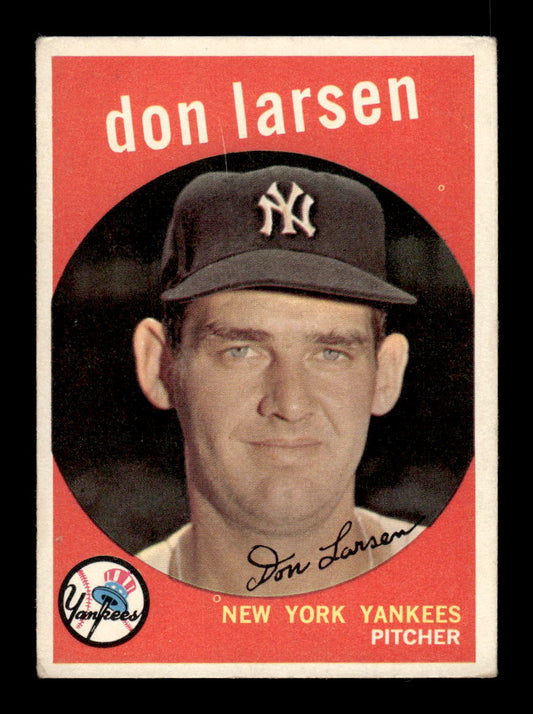 1959 Topps #205b Don Larsen New York Yankees EX HOF10009282