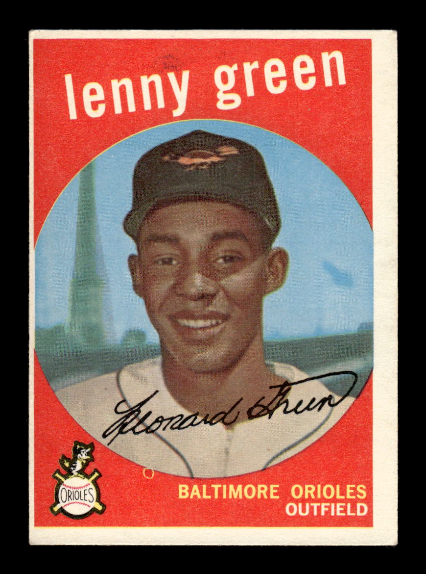 1959 Topps #209b Lenny Green Baltimore Orioles EX HOF10009286