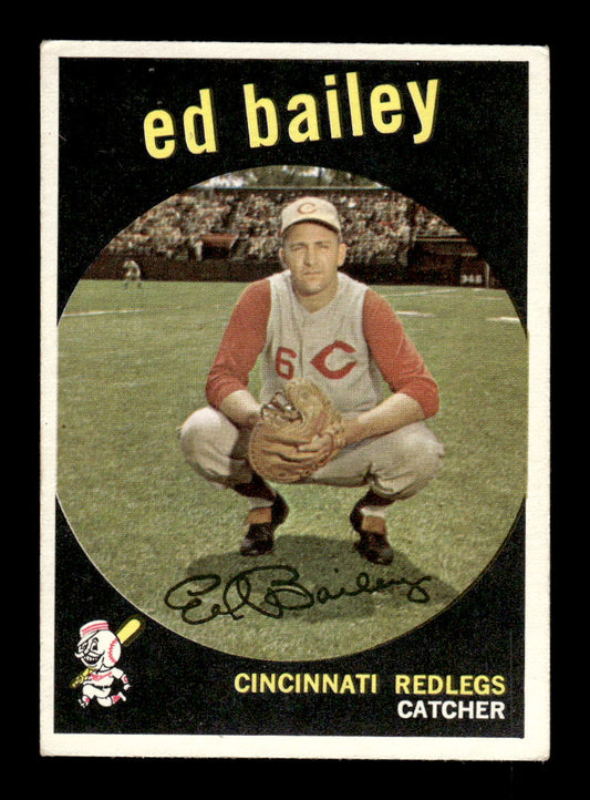 1959 Topps #210a Ed Bailey Cincinnati Redlegs EX HOF10009287