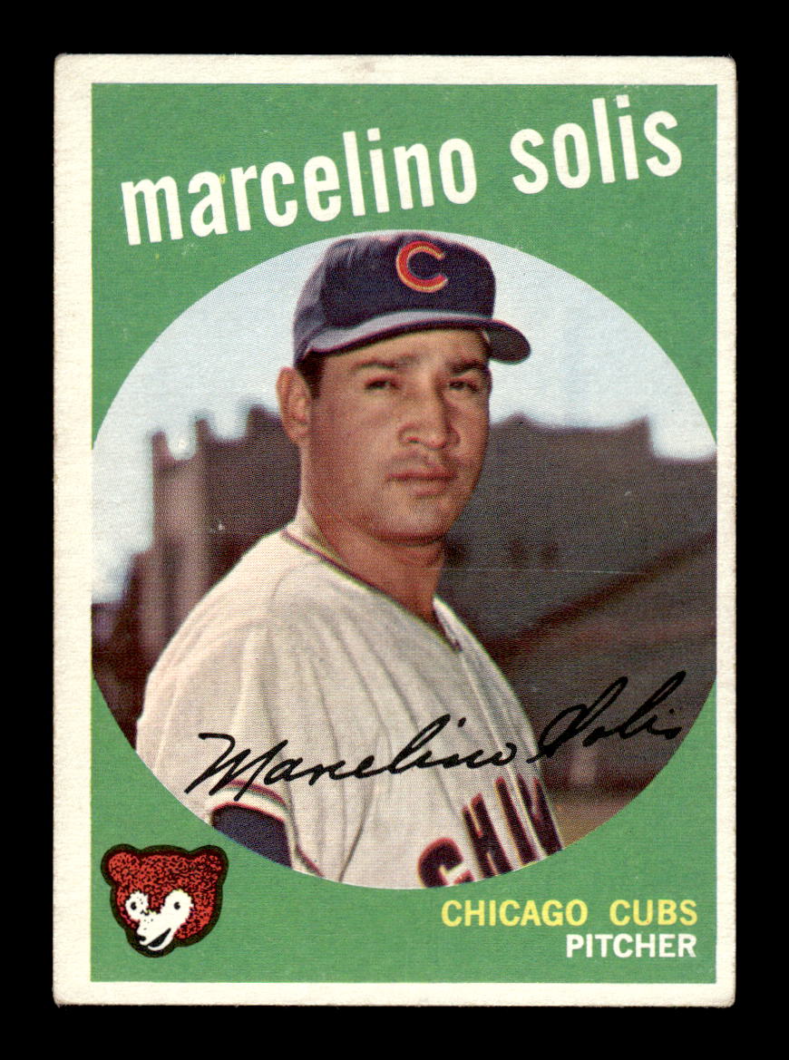 1959 Topps #214a Marcelino Solis Chicago Cubs EX HOF10009290