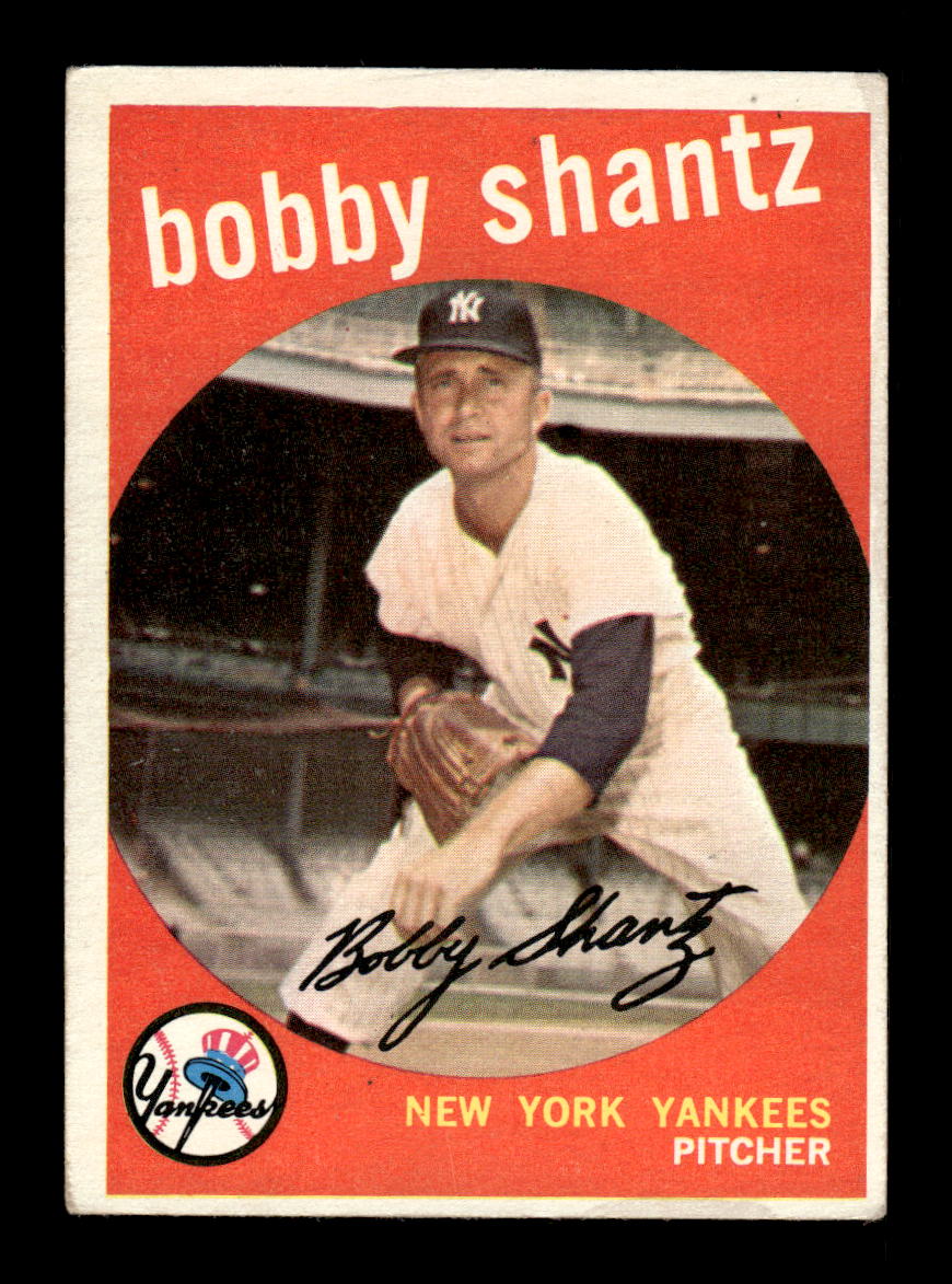 1959 Topps #222b Bobby Shantz New York Yankees VGEX HOF10009297