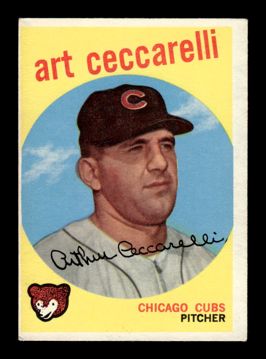 1959 Topps #226a Art Ceccarelli Chicago Cubs EX HOF10009301