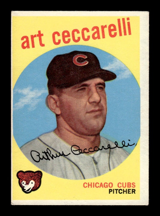 1959 Topps #226a Art Ceccarelli Chicago Cubs EX HOF10009301