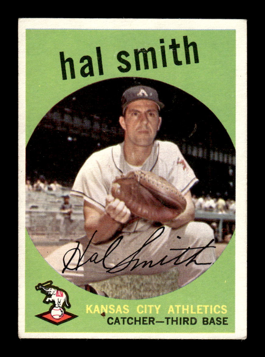 1959 Topps #227a Hal Smith Kansas City Athletics EX HOF10009302