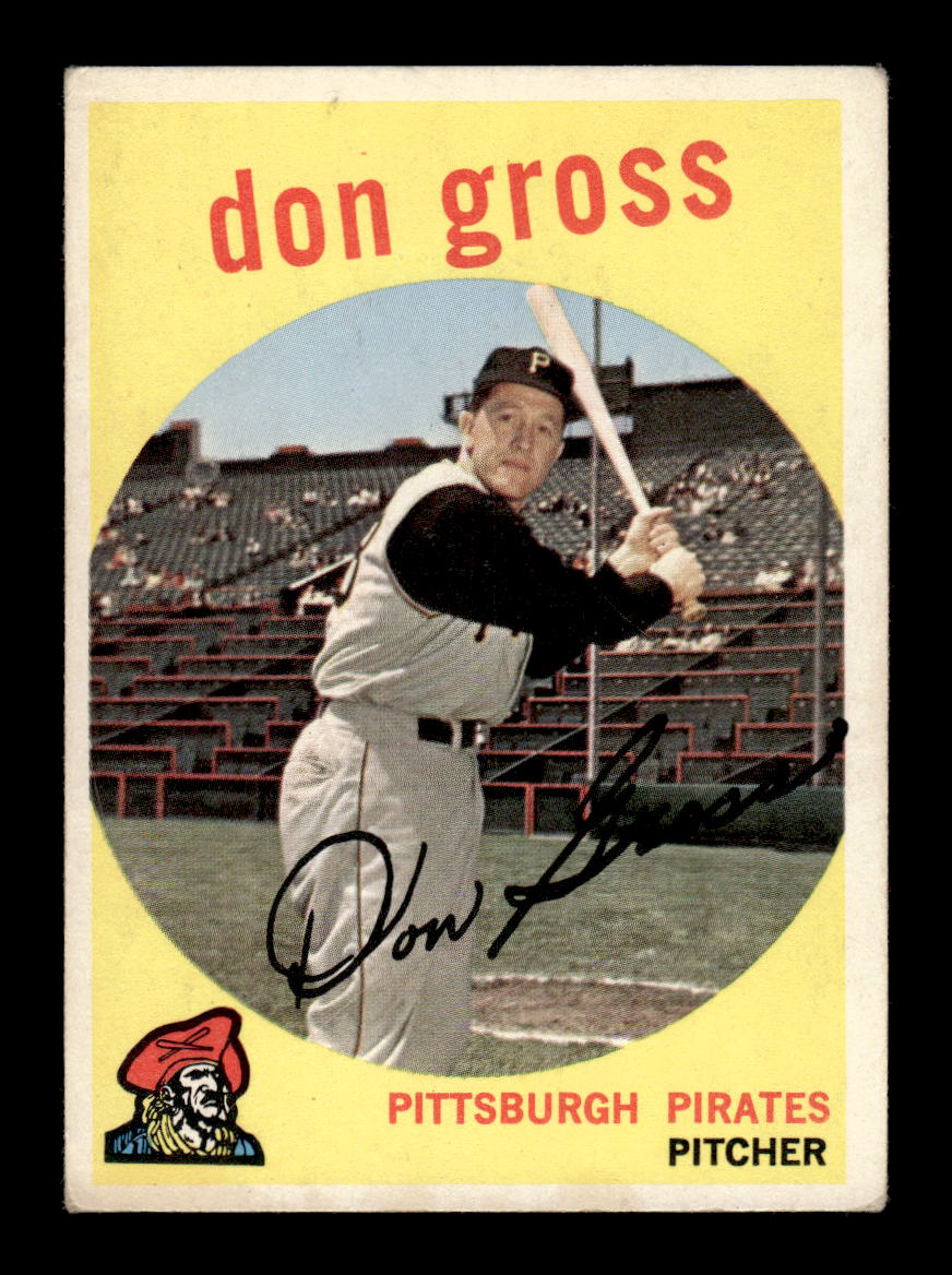 1959 Topps #228b Don Gross Pittsburgh Pirates VGEX HOF10009303