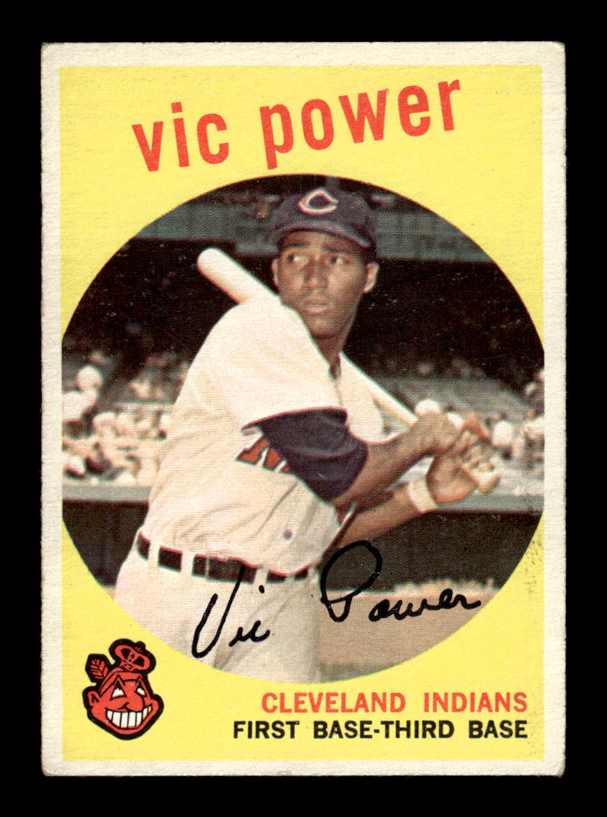 1959 Topps #229a Vic Power Cleveland Indians VGEX HOF10009304