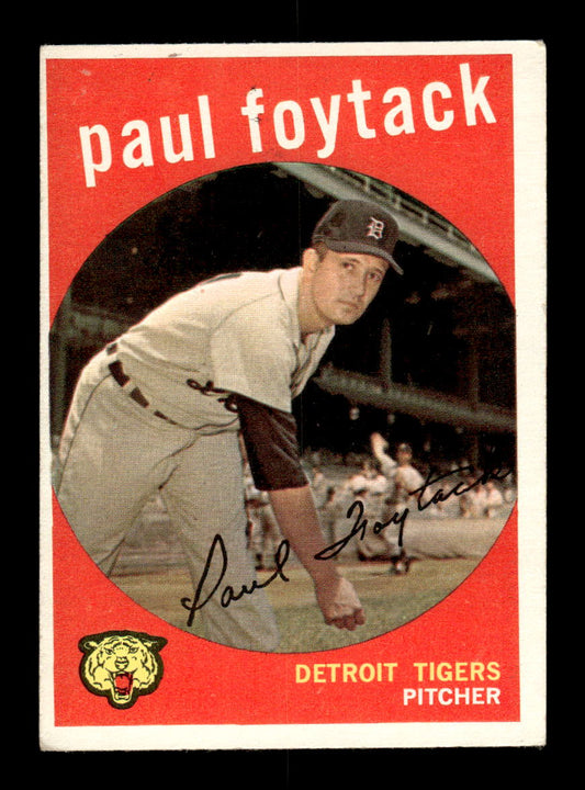 1959 Topps #233a Paul Foytack Detroit Tigers EX HOF10009307