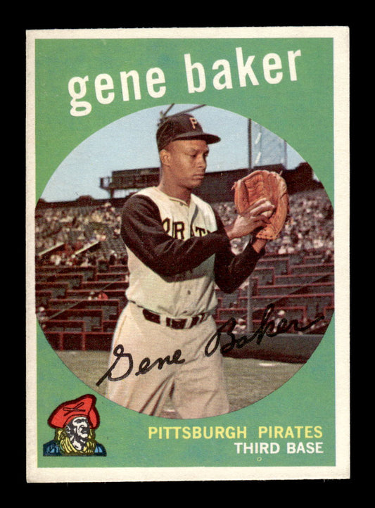 1959 Topps #238a Gene Baker Pittsburgh Pirates EXMT HOF10009312