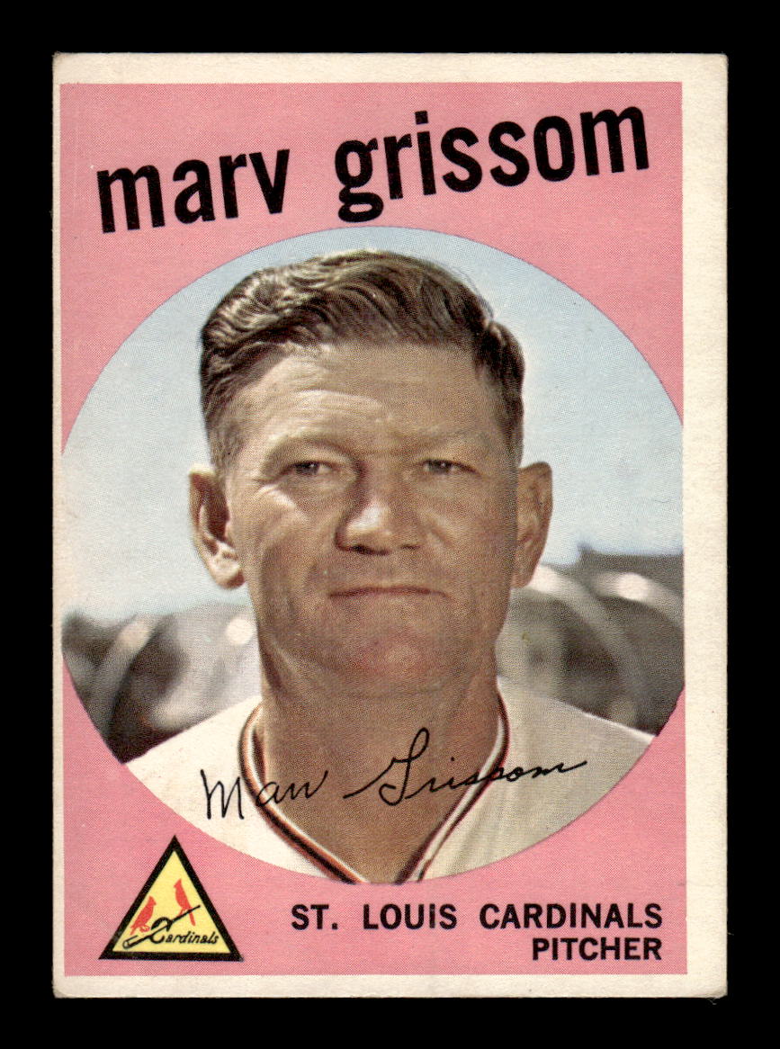 1959 Topps #243b Marv Grissom St. Louis Cardinals EX HOF10009317