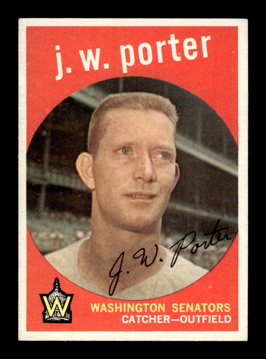 1959 Topps #246a J.W. Porter Washington Senators EX HOF10009320