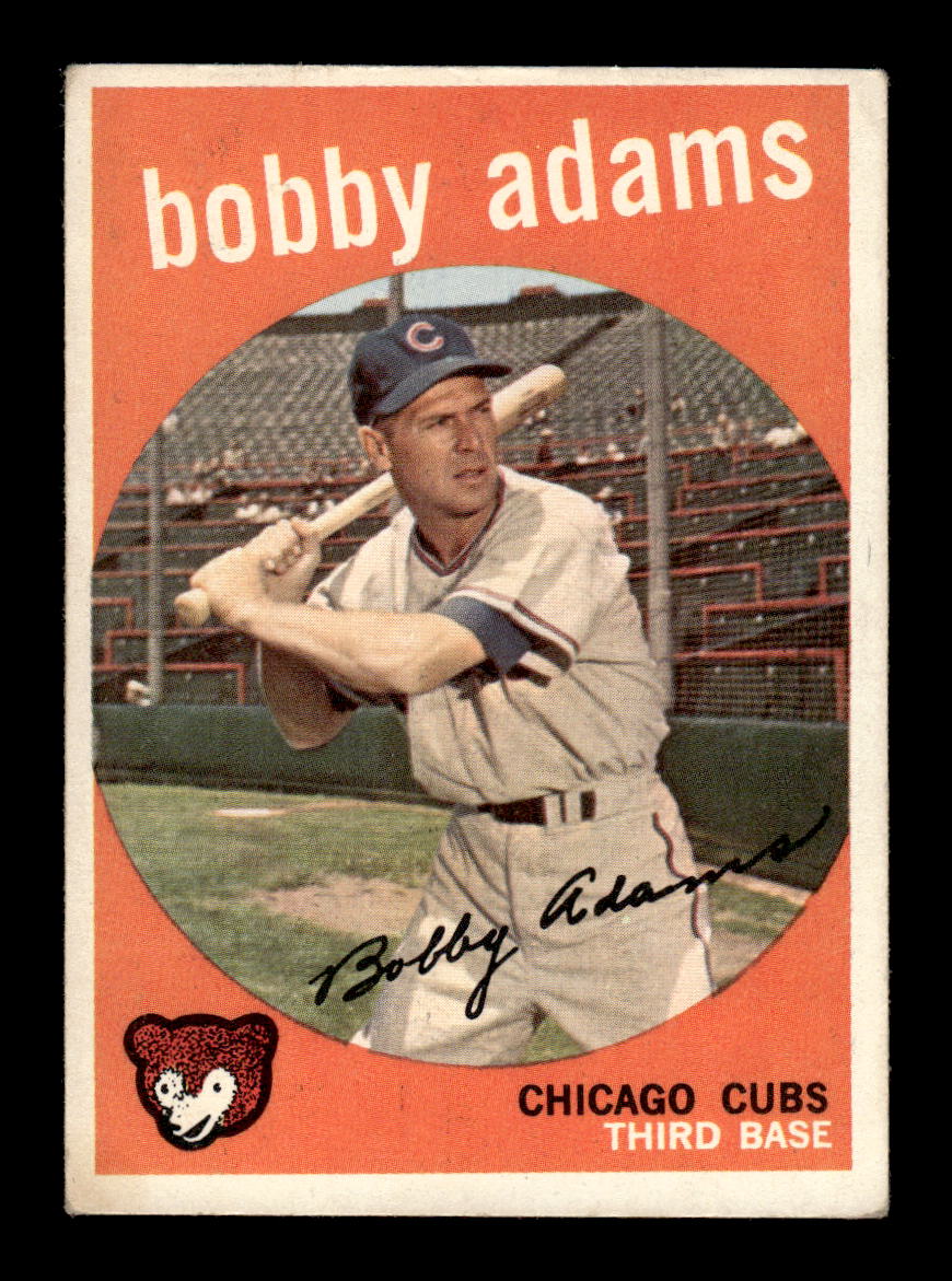 1959 Topps #249b Bobby Adams Chicago Cubs EX HOF10009323