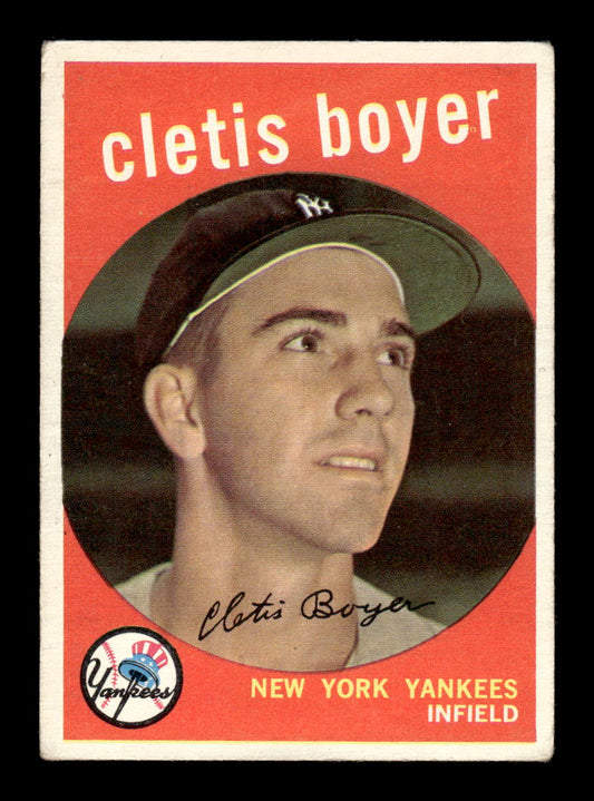 1959 Topps #251a Cletis Boyer New York Yankees EX HOF10009325