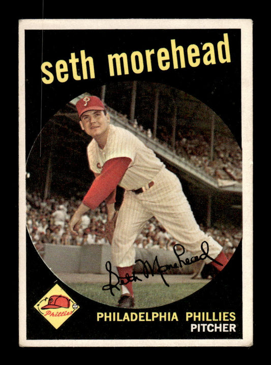 1959 Topps #253a Seth Morehead Philadelphia Phillies EX HOF10009327