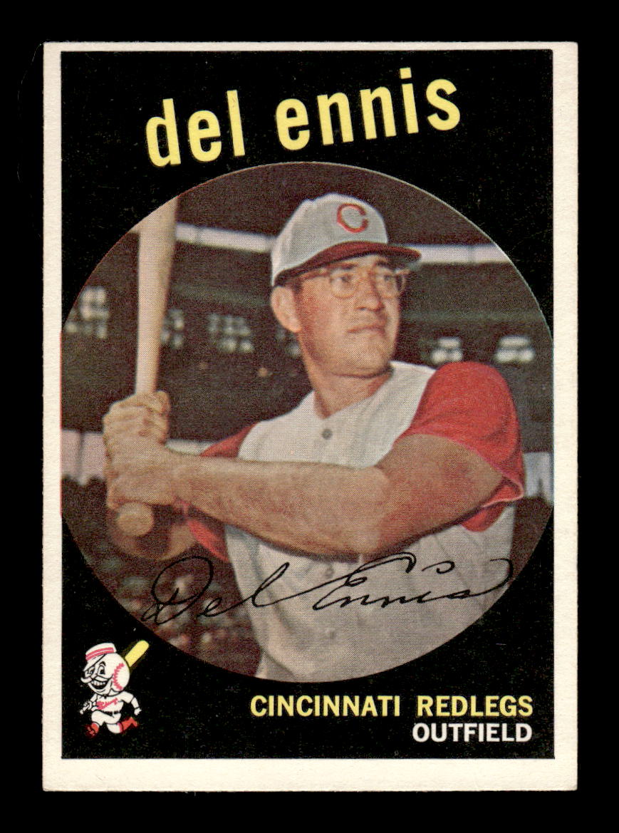 1959 Topps #255a Del Ennis Cincinnati Redlegs EX HOF10009329
