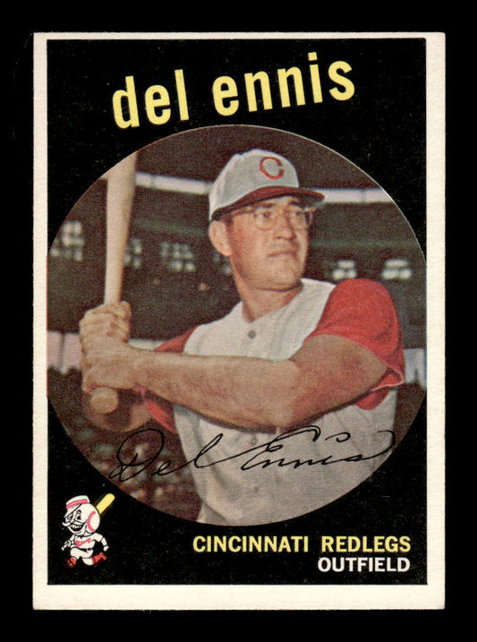 1959 Topps #255a Del Ennis Cincinnati Redlegs EX HOF10009329