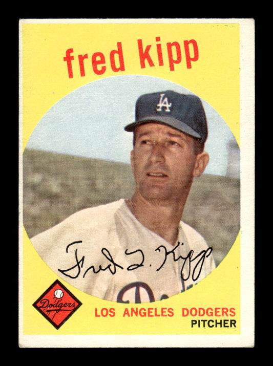 1959 Topps #258a Fred Kipp Los Angeles Dodgers EX HOF10009332
