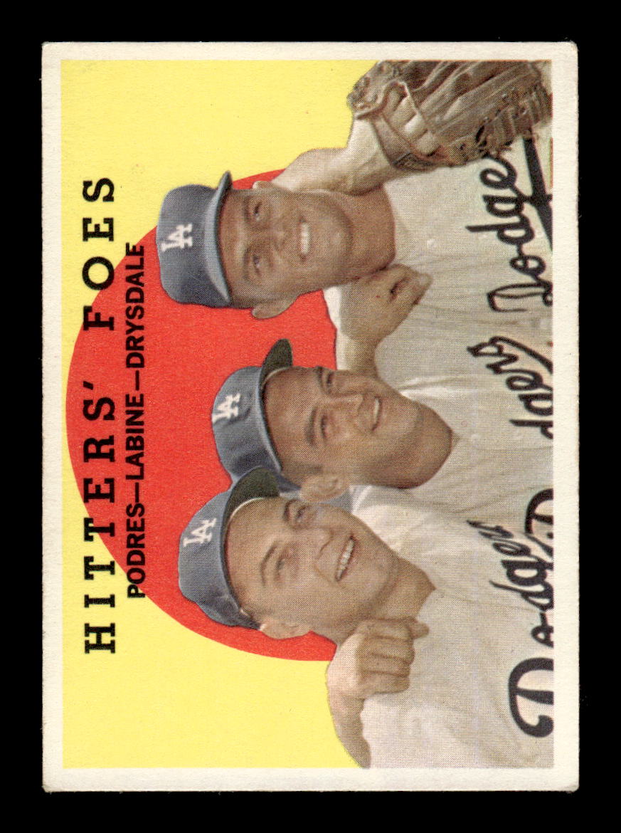 1959 Topps #262a Hitters Foes Podres Labine Drysdale EX HOF10009336