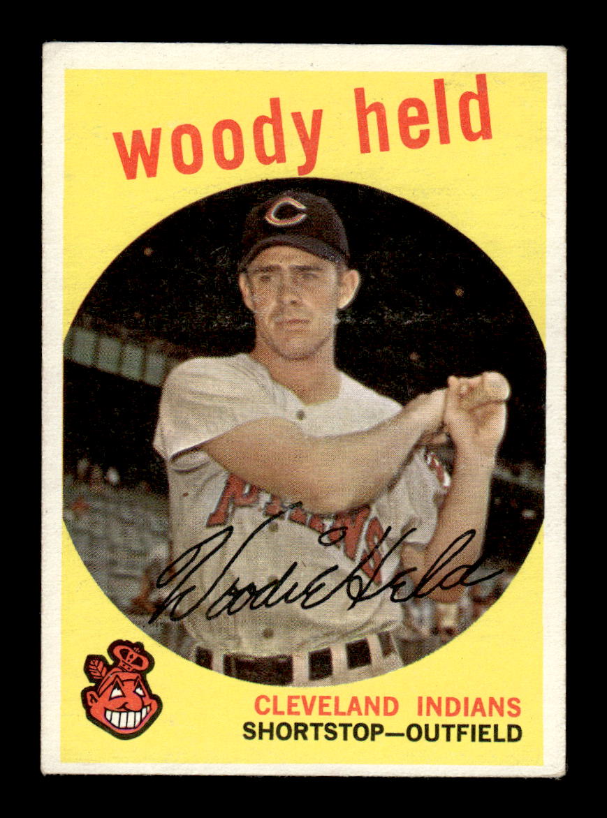 1959 Topps #266b Woodie Held Cleveland Indians EX HOF10009340