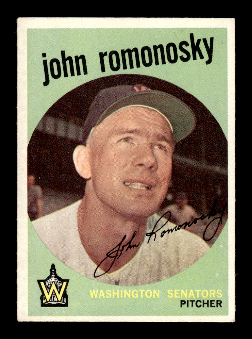 1959 Topps #267a John Romonosky Washington Senators EX HOF10009341