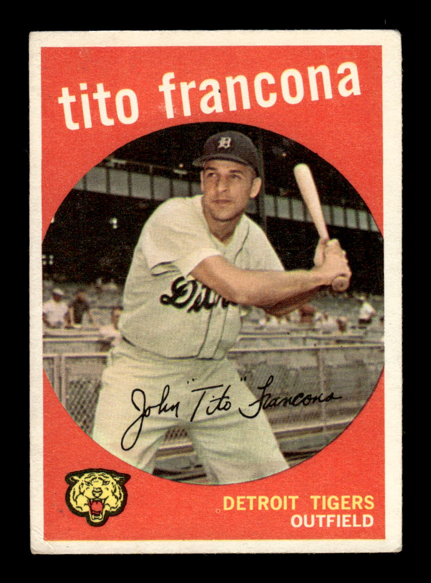 1959 Topps #268b Tito Francona Detroit Tigers EX HOF10009342