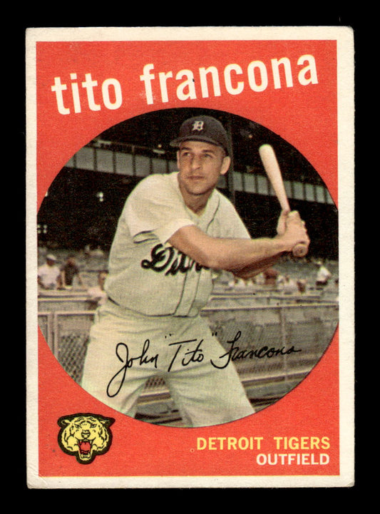 1959 Topps #268b Tito Francona Detroit Tigers EX HOF10009342
