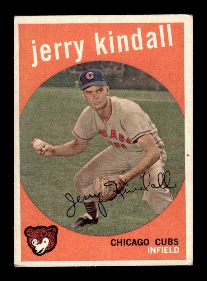 1959 Topps #274a Jerry Kindall Chicago Cubs EX HOF10009348