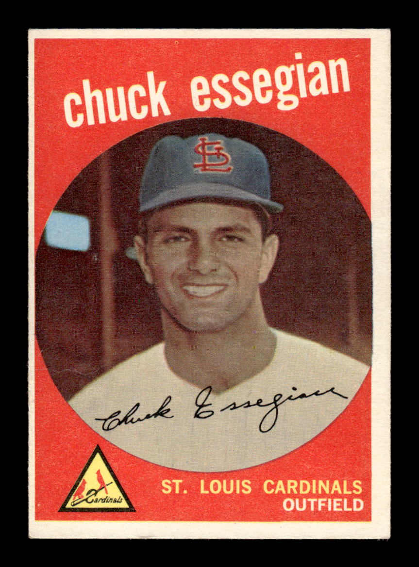1959 Topps #278a Chuck Essegian St. Louis Cardinals EX HOF10009352