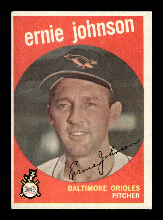1959 Topps #279b Ernie Johnson Baltimore Orioles EX HOF10009353