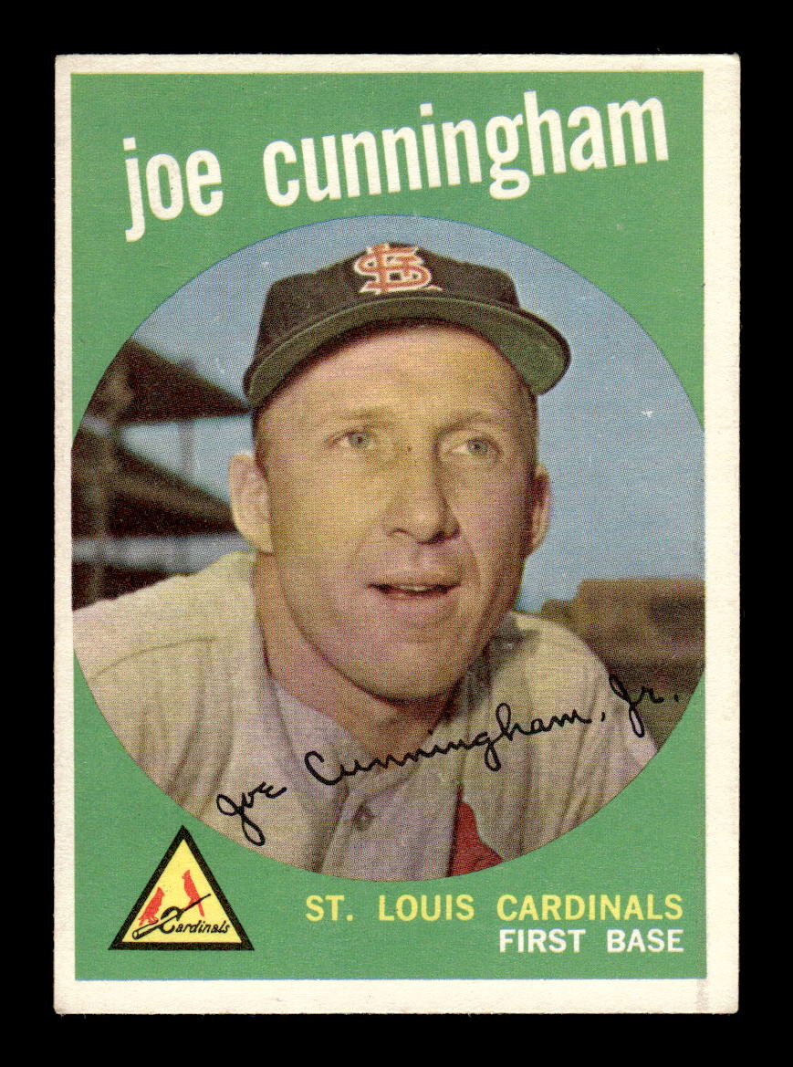 1959 Topps #285a Joe Cunningham St. Louis Cardinals EX HOF10009358