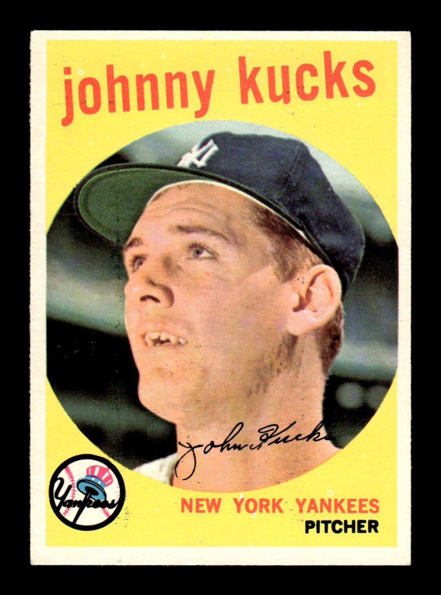 1959 Topps #289 Johnny Kucks New York Yankees EX HOF10009362