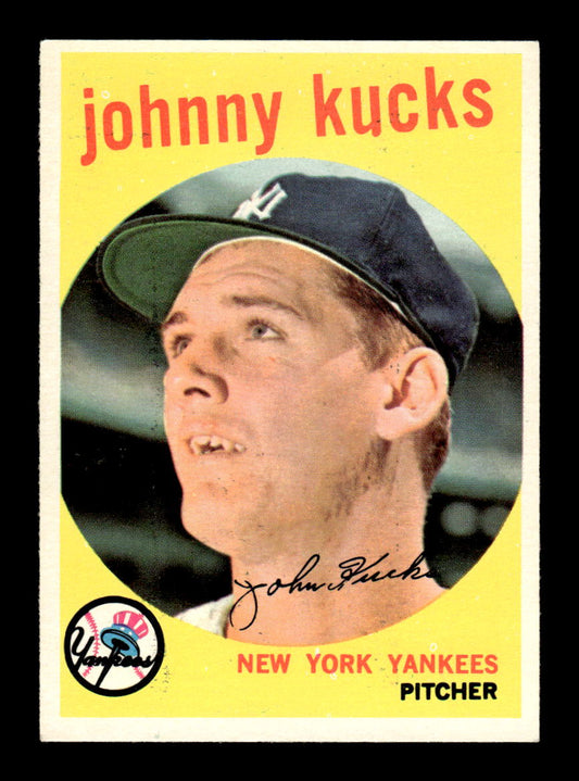 1959 Topps #289 Johnny Kucks New York Yankees EX HOF10009362