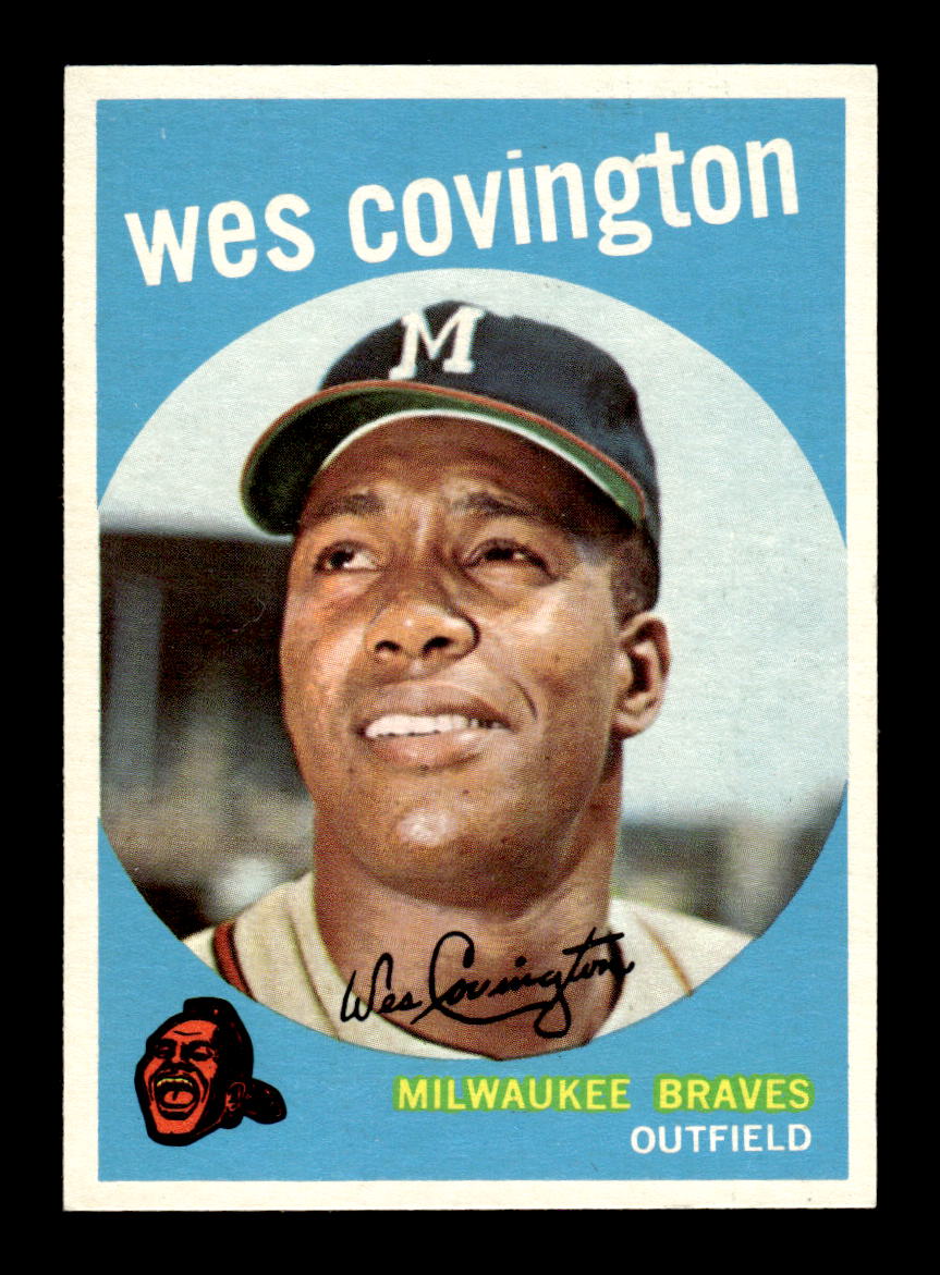 1959 Topps #290 Wes Covington Milwaukee Braves NMT HOF10009363