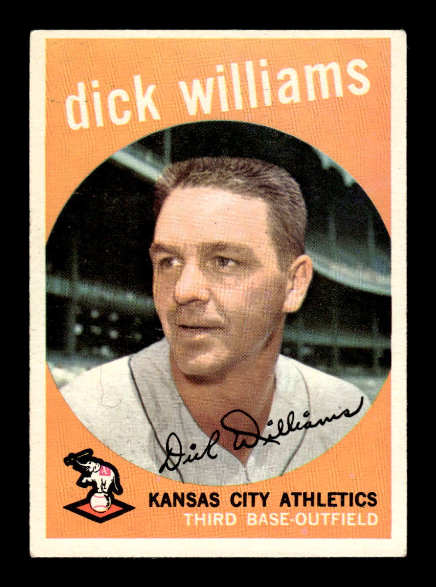 1959 Topps #292 Dick Williams Kansas City Athletics EX HOF10009364