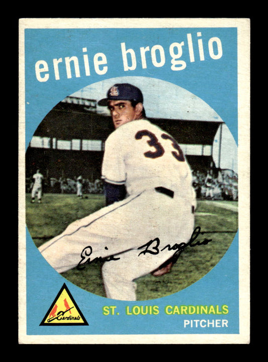 1959 Topps #296 Ernie Broglio St. Louis Cardinals EX HOF10009367