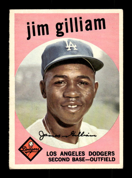 1959 Topps #306 Jim Gilliam Los Angeles Dodgers EX HOF10009376