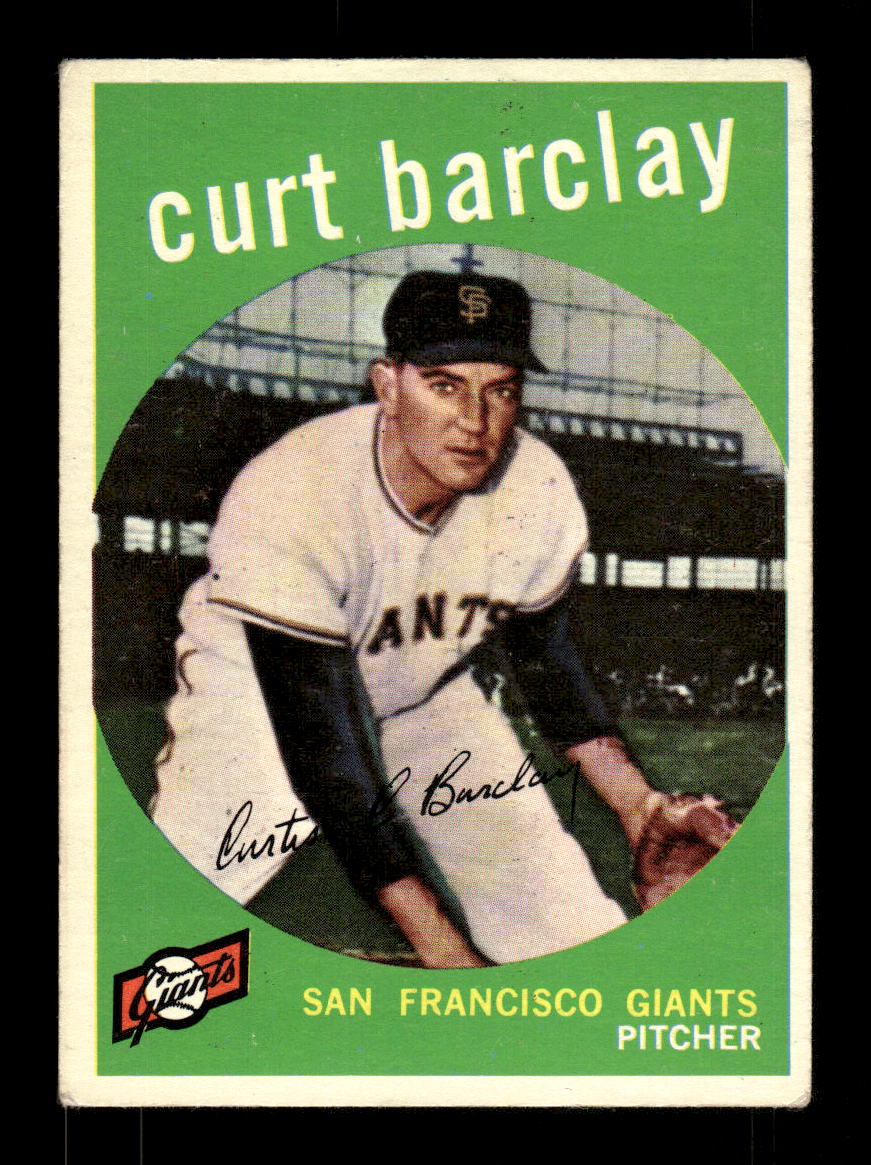 1959 Topps #307 Curt Barclay San Francisco Giants EX HOF10009377