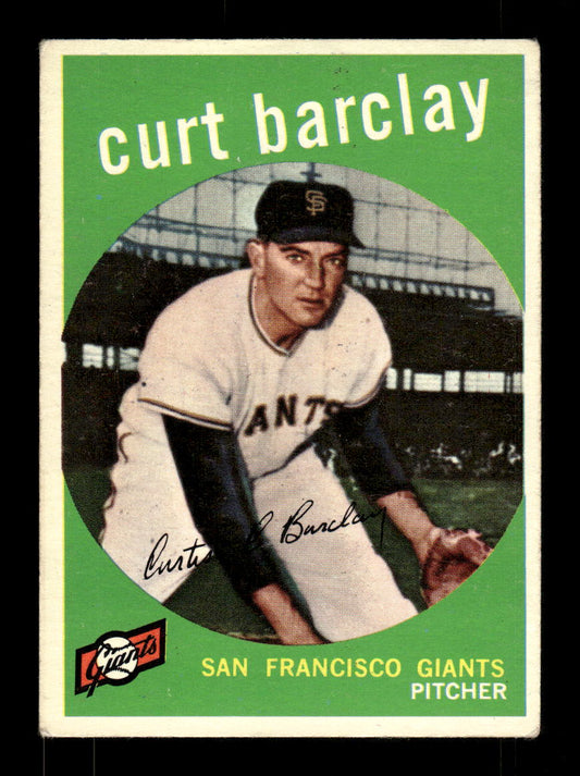 1959 Topps #307 Curt Barclay San Francisco Giants EX HOF10009377